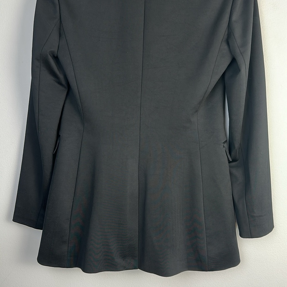 Alice + Olivia Classics Black Single Button Blazer Pockets Lined Size 4 Business - Picture 12 of 16